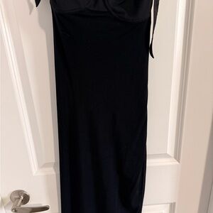 Boutique Black Strapless Maxi Dress - Classic Women's Evening Dress
